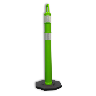 Lime green delineator
